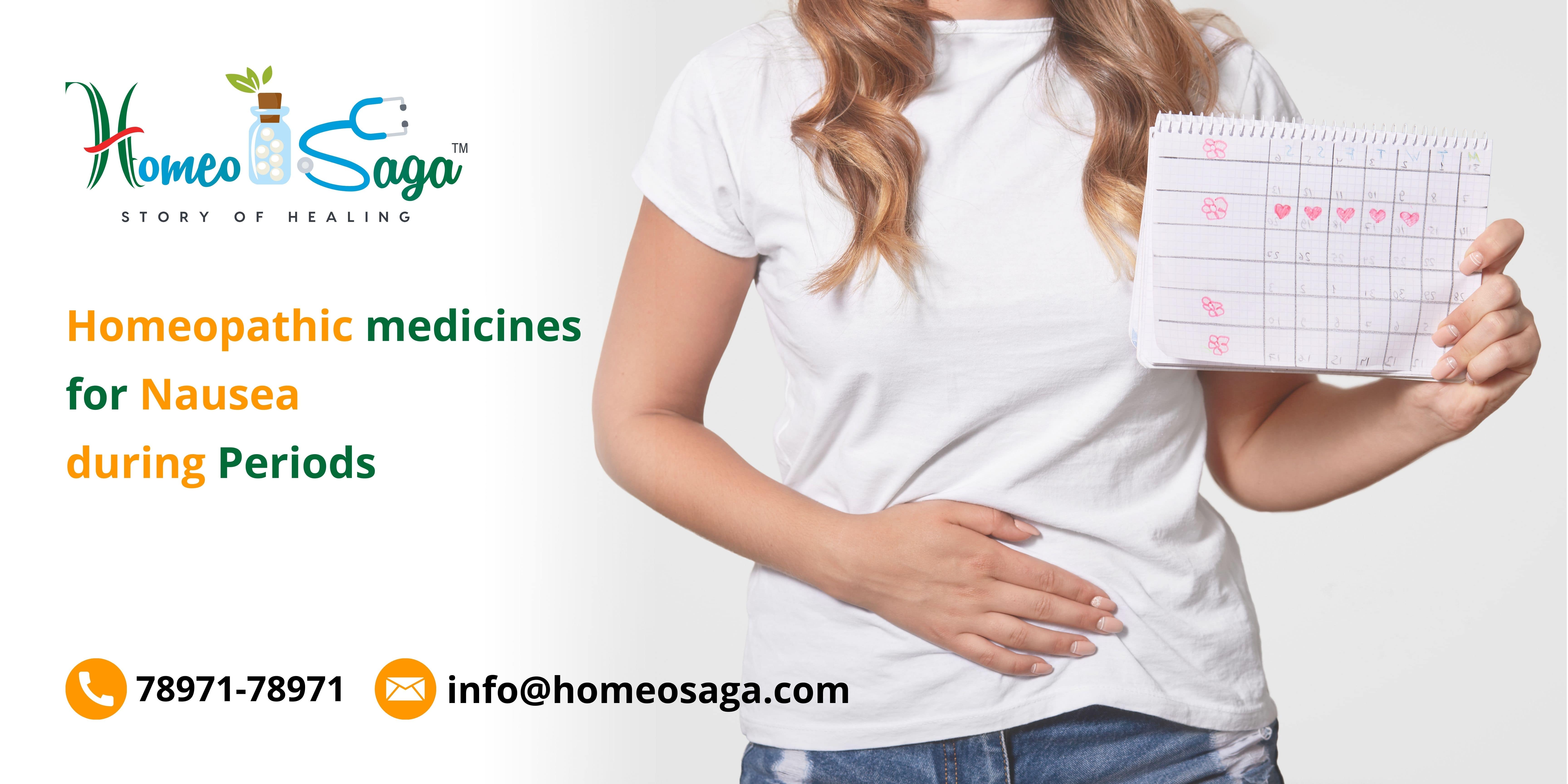 Homeopathic medicines for Nausea  during Periods