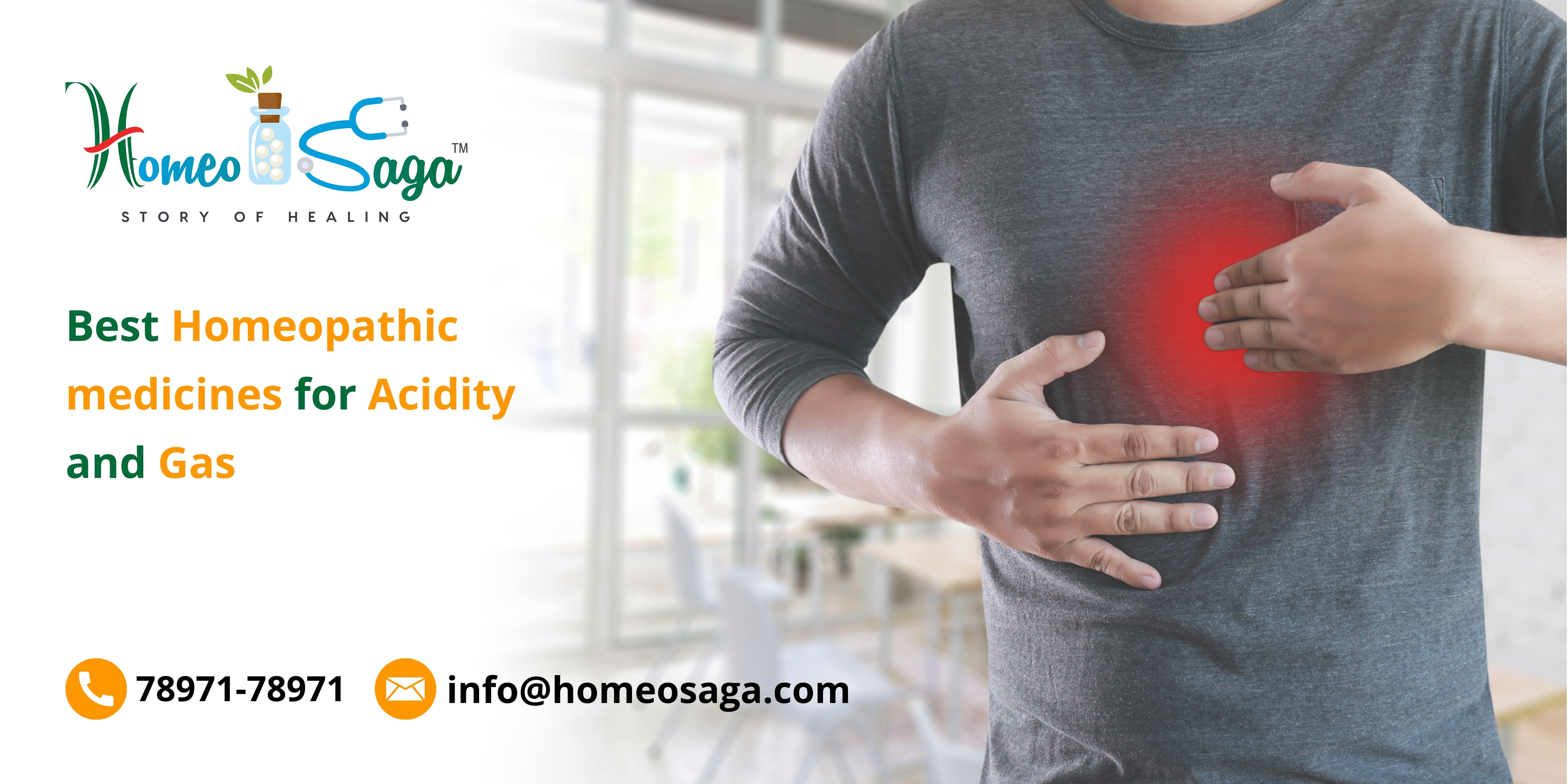 Best Homeopathic medicines for Acidity  and Gas